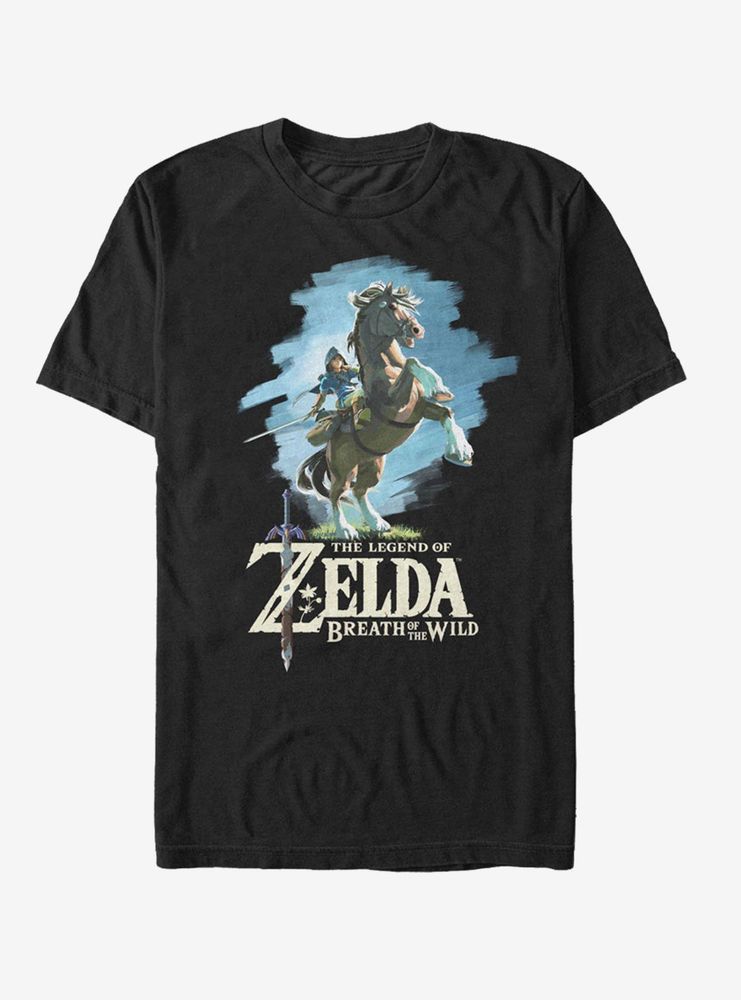 Nintendo Legend of Zelda Breath the Wild Link Epona T-Shirt