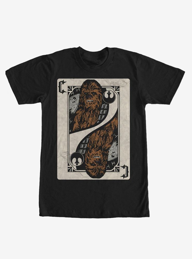 Star Wars Chewbacca Playing Card T-Shirt