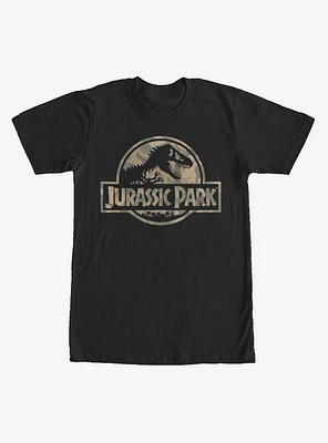 Jurassic Park Camo Logo T-Shirt
