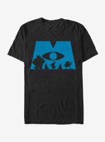 Disney Pixar Monsters, Inc. Logo Silhouette T-Shirt