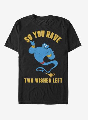 Disney Aladdin Genie Two Wishes Left T-Shirt