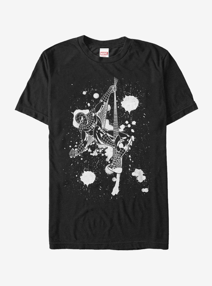 Marvel Spider-Man Paint Splatter Art T-Shirt