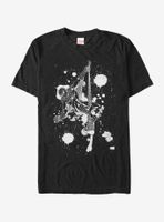 Marvel Spider-Man Paint Splatter Art T-Shirt