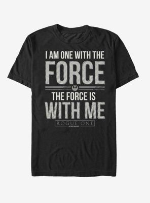 Star Wars Chirrut Force is with Me T-Shirt