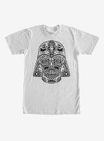 Star Wars Henna Darth Vader Helmet Print T-Shirt