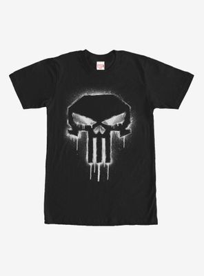 Marvel Punisher Drip Skull Symbol T-Shirt