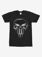 Marvel Punisher Drip Skull Symbol T-Shirt