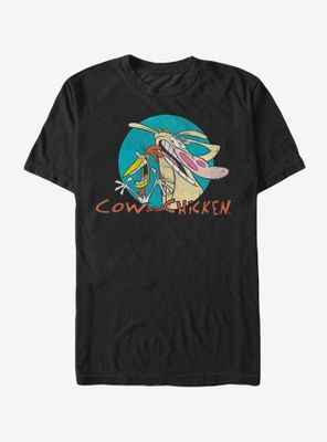 Cartoon Network Cow and Chicken Logo T-Shirt