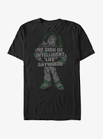 Disney Pixar Toy Story Buzz Lightyear No Sign Of Intelligent Life T-Shirt
