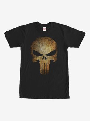Marvel Punisher Aged Skull Symbol T-Shirt