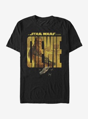 Star Wars Chewie Name Movie Poster T-Shirt