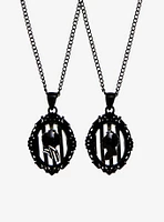 Beetlejuice Lydia Cameo Best Friend Necklace Set