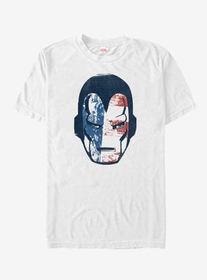 Marvel 4th of July Iron Man American Flag Mask T-Shirt