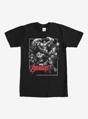 Marvel Grayscale Avengers T-Shirt