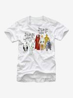Star Wars Action Figures Not the Droids T-Shirt