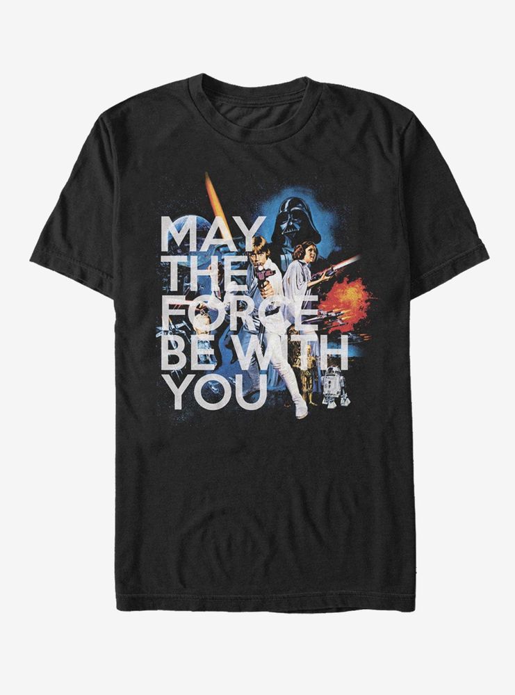 Star Wars A New Hope Force Be With You T-Shirt