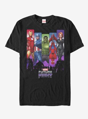Marvel Future Fight Character Rainbow Panel T-Shirt