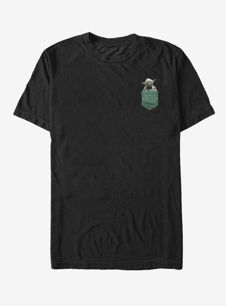 Star Wars Yoda Faux Pocket T-Shirt