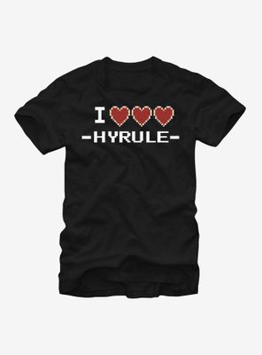 Nintendo Legend of Zelda I Heart Hyrule T-Shirt