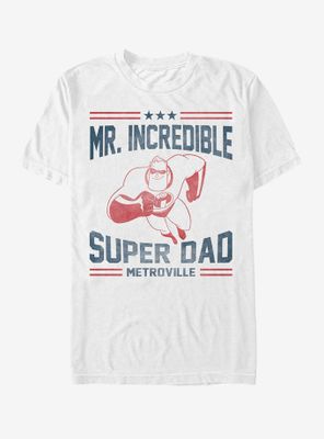 Disney Pixar The Incredibles Super Dad Metroville T-Shirt