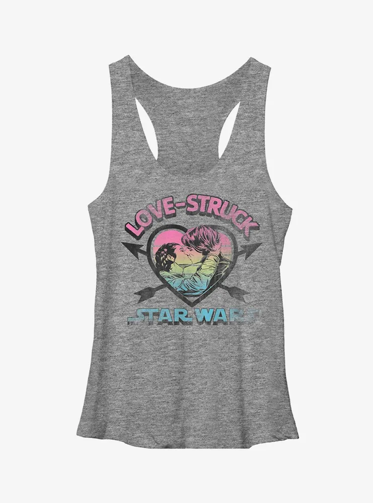 Star Wars Love-Struck Han and Leia Girls Tank