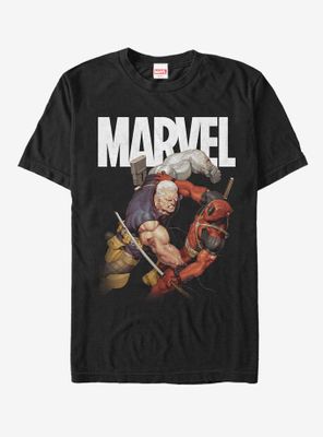 Marvel Cable & Deadpool Battle T-Shirt