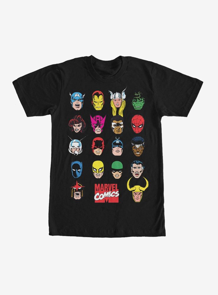 Marvel Hero Portrait Bingo T-Shirt