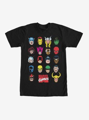 Marvel Hero Portrait Bingo T-Shirt