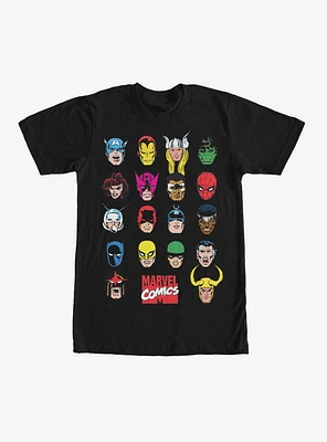 Marvel Hero Portrait Bingo T-Shirt