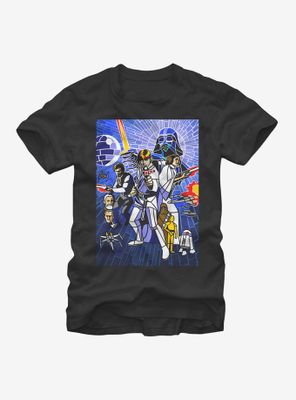 Star Wars Stained Glass Poster T-Shirt