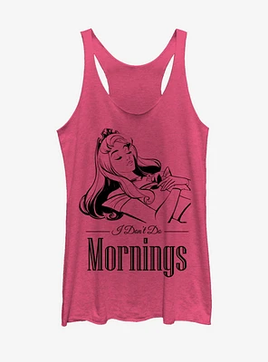 Disney Sleeping Beauty Aurora Don't Do Mornings Girls Tank