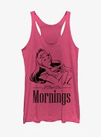 Disney Sleeping Beauty Aurora Don't Do Mornings Girls Tank