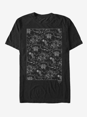 Twin Peaks Owl Cave Map T-Shirt