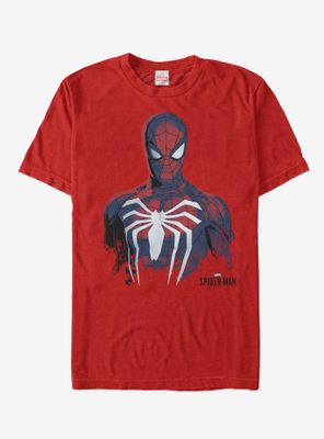 Marvel Gamerverse Spider-Man Paint Print T-Shirt
