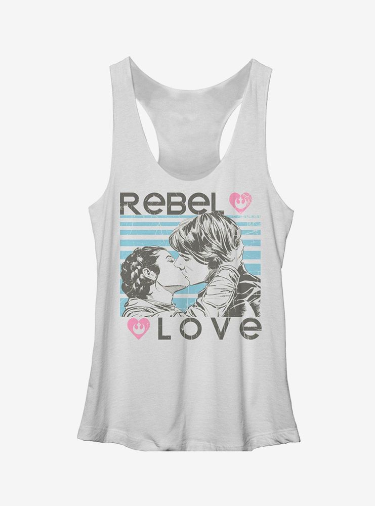 Star Wars Rebel Love Han and Leia Girls Tank