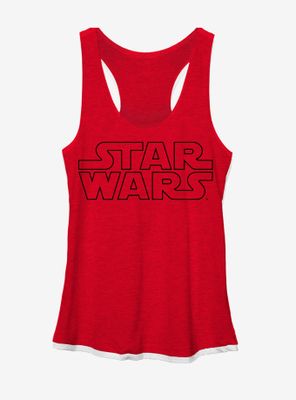 Star Wars Sleek Movie Logo Girls Tank