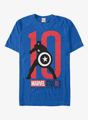 Marvel 10 Anniversary Captain America T-Shirt