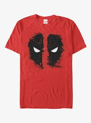 Marvel Deadpool Reverse Mask Splatter T-Shirt