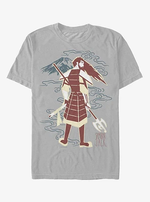 Cartoon Network Samurai Jack Mountain Sketch T-Shirt