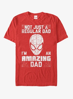 Marvel Father's Day Spider-Man Not Regular Dad T-Shirt