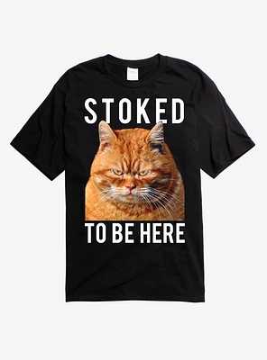 Stoked To Be Here Cat T-Shirt