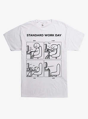 Work Day Comic Panel T-Shirt