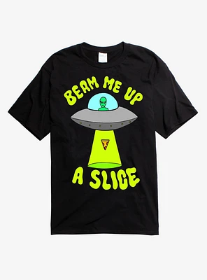 Beam Me Up a Slice Alien T-Shirt