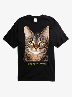 Judging Silence Cat T-Shirt