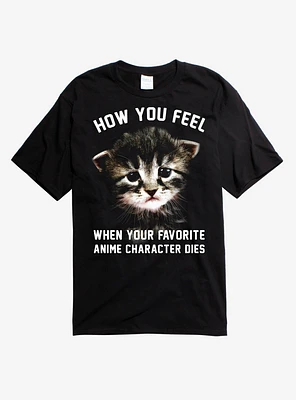 Favorite Anime Character Cat T-Shirt