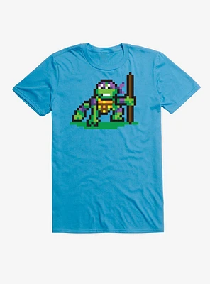 Teenage Mutant Ninja Turtles Pixel Art Donatello Fight T-Shirt