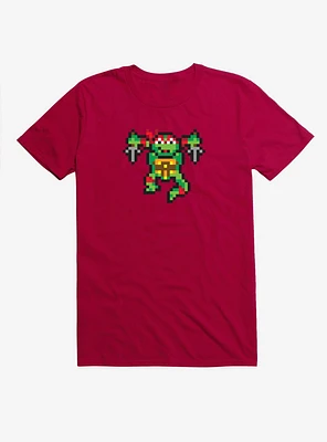 Teenage Mutant Ninja Turtles Pixel Art Raphael Fight T-Shirt