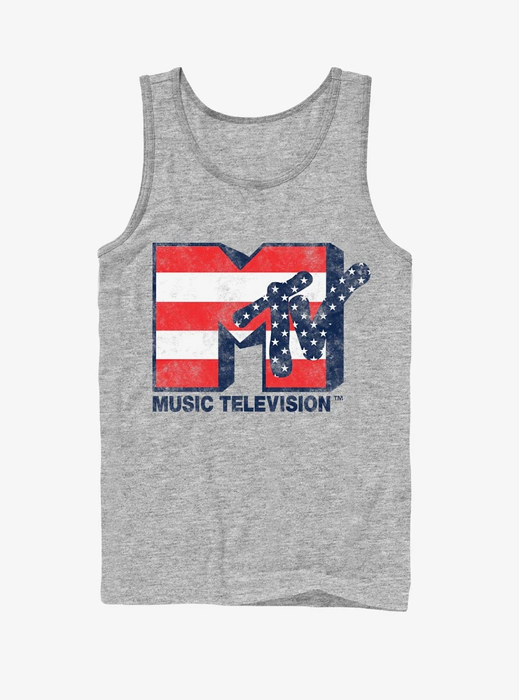 MTV Stars and Stripes Logo Tank