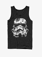 Star Wars Stormtrooper Helmet Flowers Tank