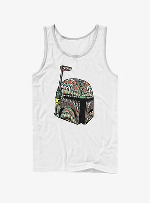 Star Wars Tribal Print Boba Fett Helmet Tank